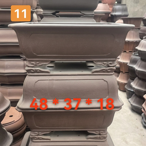 <span class=keywords><strong>Pot</strong></span> à Bonsaï Rectangulaire Surdimensionné en Argile Zisha de Yixing, Jardinière Respirante en Argile Violette pour Grands Bonsaïs d'Intérieur et d'Extérieur - Product Image 6