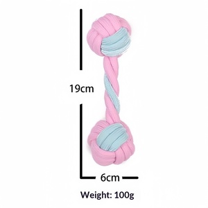 Набор высококачественных хлопковых игрушек для собак Runpin Gx0008: устойчивый к укусам мяч, интерактивные развивающие игрушки-головоломки для собак и кошек, для использования в помещении - Product Image 3