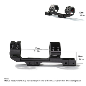 Montura de Visor Cantilever BANGBANG para Rieles de Cola de Golondrina de 11 mm, Altura Central de 1.14 Pulgadas, Calibrador Horizontal, Impermeable y Resistente a Golpes - Product Image 6