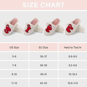 Pantoufles de Noël en mousse à <span class=keywords><strong>m</strong></span>émoire de forme personnalisables YL-25017 pour femmes-Style vintage, chaussures d'intérieur chaudes à enfiler (ODM/OEM) - Product Image 6