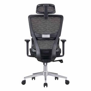Silla de Oficina Ergonómica Moderna de Malla con Respaldo Alto, Reposacabezas Ajustable, Base de Aleación de Aluminio y Asiento Giratorio al por Mayor - Product Image 3