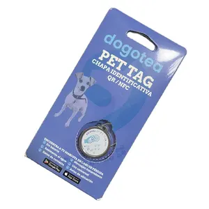 Box Packaging Pet Dog ID Anti Lost Nc Tags Custom Nfc Chip QR Code
