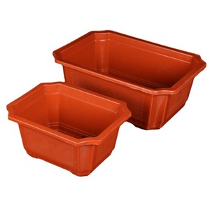 <b>Rectangular</b> Bonsai <b>Pot</b> Thickened Plastic Flowerpot Shallow Planting Home Garden Use Biodegradable Green Plants - Product Image 3