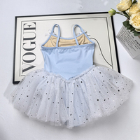 Offres Spéciales populaire bonne qualité jolies filles enfants danse Performance bleu maille polyester ballet tutu robe