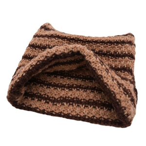 Y2K chat oreille tricot chapeau à capuche casquette chaud Slouchy Crochet gothique tricoté chat oreille bonnet <span class=keywords><strong>petit</strong></span> diable chapeau femmes hiver à la main bonnet - Product Image 3