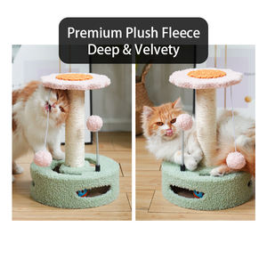 Moderno Tiragraffi per Gatti in Corda di Sisal Flessibile da Appendere, Palo da Arrampicata con Giocattolo a Sfera - Product Image 5