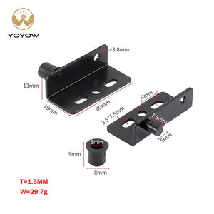 Embossed Design Thickened Right-Angle Square Connector L-Shaped <b>Shelf</b> Support Fixing <b>Bracket</b> Powder Coated <b>Black</b> Iron Supports - Product Image 3