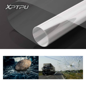 XPTPU 2/4/8/12Mil Film Keamanan Mobil Anti-Pecah PET Film Pelindung Kaca Anti-Ledakan Film Keamanan Daya Tahan Tinggi - Product Image 1
