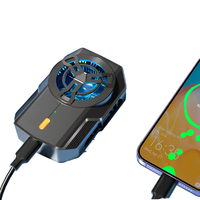 Radiator ponsel, kipas pendingin ponsel, Heatsink dengan Power Bank 2400mah untuk bermain game menonton video