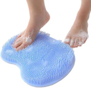 Éponge exfoliante corporelle en silicone avec ventouses, brosses de bain douces, éponges de douche, tapis éponge, tampon exfoliant pour le dos - Product Image 1