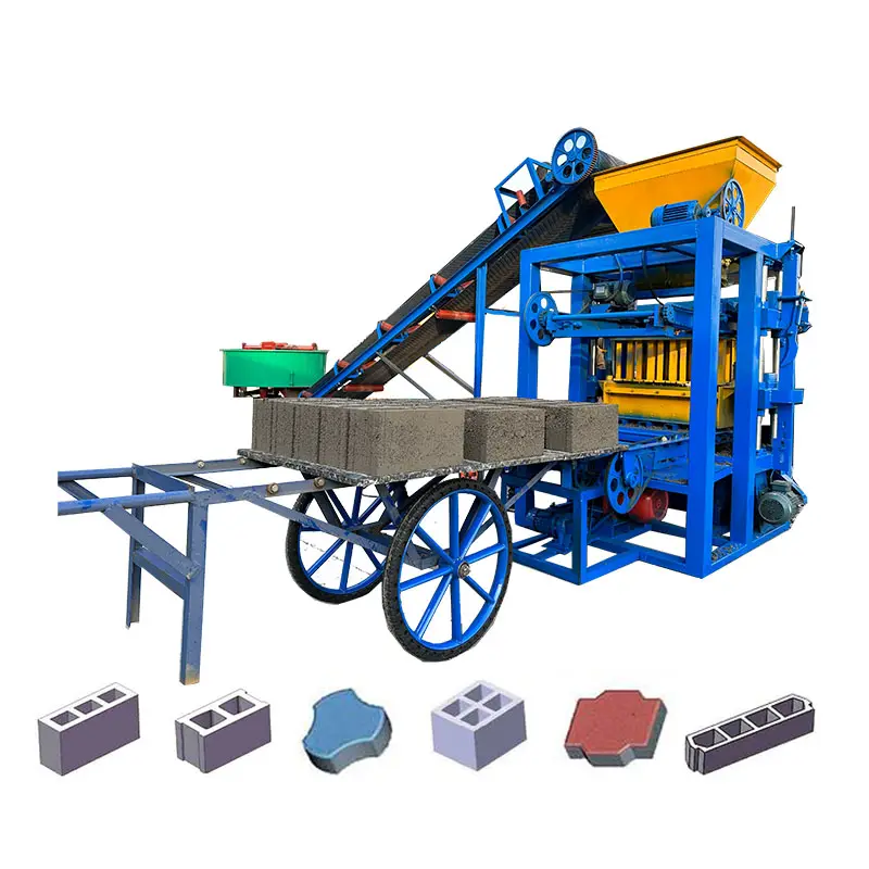 Blok satılık makine yapmak QT4-26 tam otomatik beton blok fabrika kaynağı