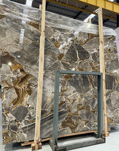 Carreaux de marbre de l'âge d'or turc, <span class=keywords><strong>pierre</strong></span> de marbre naturelle avec des veines dorées pour le sol et les murs - Product Image 5