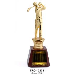 Trofeo de Golf de Metal Pulido Ecológico Grabado Personalizado en Oferta para Premios de Logro Empresarial Disponible a Buen Precio - Product Image 1