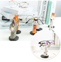 Support de présentation artisanal en bois pour lunettes et lunettes de soleil, idéal pour la décoration de la maison ou du bureau, ou comme cadeau (Zèbre)