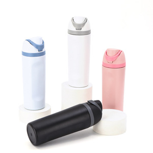 DD3898 Individuelle BPA-freie Reise-Sportflaschen Isolierte Edelstahl BPA-freie 32oz 2-in-1 Trinkflasche mit Strohhalm - Product Image 2