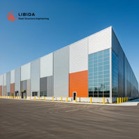 Bâtiment préfabriqué durable pour la logistique, grand entrepôt de distribution préfabriqué