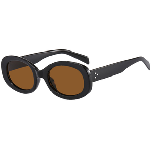 Retro đa năng Oval <span class=keywords><strong>Sunglasses</strong></span> ngoài trời Sun Protection Street ảnh thời trang nữ kính mát - Product Image 5