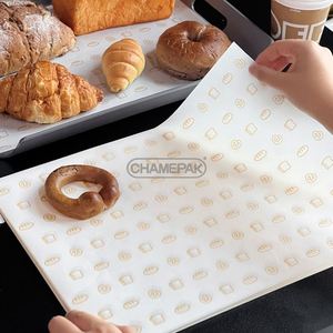Papel de Envolver para Alimentos con Logotipo Personalizado, Papel Antigrasa para Sándwiches y Hamburguesas, Biodegradable, Recubierto de PE para Alimentos, Empaquetado con Logotipo Personalizado - Product Image 2
