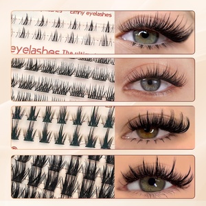 Nouvel Arrivage : Clusters de Cils en Gros DIY Semi-Faits Main, 14 Rangs, 10-16mm, Fibre Synthétique, Offre Spéciale en Boîte - Product Image 3