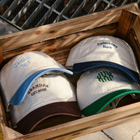 Gorra de Papá con Logotipo Bordado Personalizado, Corona Profunda, 6 Paneles, Estructurada, de Sarga de Algodón, Visera Curva de Dos Tonos, Cierre Ajustable Tipo A-Frame