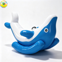 Balançoire gonflable en forme de dauphin, balançoire flottante en PVC pour parc aquatique, jouet gonflable pour enfants, à utiliser en extérieur ou en intérieur, pour la piscine et les divertissements
