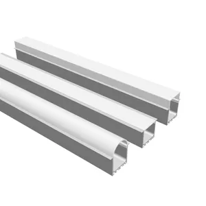 KN7 For Ceiling Wall Recessed Large Linear Lamp Lights Alu Profil 6063 t5 Extrusion Channel With PC Diffuser Led Aluminum Profie