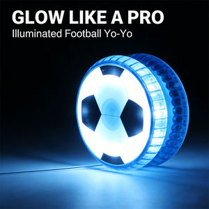 Jouet Yo-Yo de football lumineux pour débutants, 4 couleurs, avec motif de ballon de football, pour adolescents et adultes, compétition, entraînement, cadeau - Product Image 2