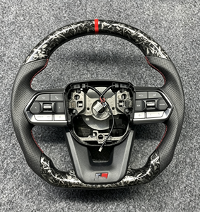Volante Deportivo de Fibra de Carbono 3D de Piel, <span class=keywords><strong>Precio</strong></span> Bajo Directo de Fábrica, para Toyota Hilux, Fortuner, <span class=keywords><strong>Land</strong></span> <span class=keywords><strong>Cruiser</strong></span> <span class=keywords><strong>GR</strong></span> - Product Image 4