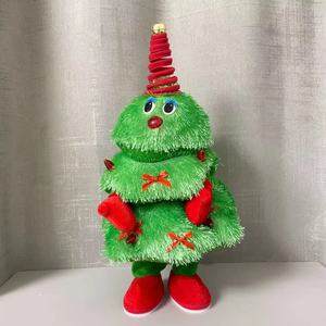Regalo di natale incandescente canto e danza albero di natale bambola di peluche per bambini regalo Tiktok Santa strumento musicale tromba - Product Image 4