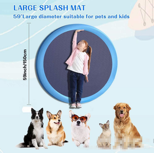 Alfombra de Agua Inflable Portátil Antideslizante para Perros, Tapete de Ducha para Mascotas para Jugar al Aire Libre - Product Image 6