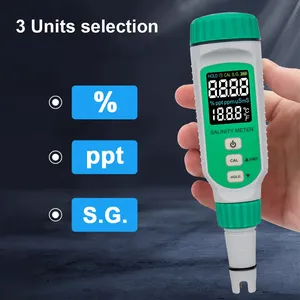 Détecteur numérique de qualité de l'eau rechargeable, salinomètre AR8212, plage de température 0-50°C, testeur pour aliments et boissons AR8212 - Product Image 6