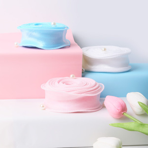 Satin Ribbon Solid Color Polyester Wedding Birthday Decoration Bows Korean Style Venue Setup Props - Product Image 4