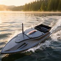 Perahu Umpan Ikan Mas Jarak Jauh dengan Kontrol Remote, Kapasitas Besar, Dua Hopper, Penentuan Posisi GPS, dan Sistem Kembali Otomatis