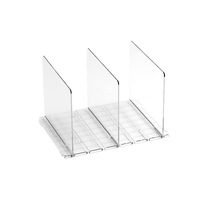 OWNSWING Séparateurs d'étagères pour l'organisation de placard Organisateurs de sacs à main en plastique réglables pour sac Étagère en acrylique transparent pour la maison