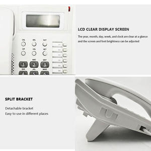 <span class=keywords><strong>Téléphone</strong></span> <span class=keywords><strong>fixe</strong></span> filaire avec fonction mains libres et identification de l'appelant pour bureau et hôtel, téléphones filaires LAN PSTN KX-TS880MX - Product Image 4