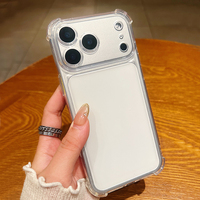 Funda Protectora para Teléfono de PC y TPU Transparente, Anti-rayones, Anti-amarillamiento, Resistente a Impactos, Venta Directa de Fábrica, para iPhone 17 16 15 14 12 Pro Max