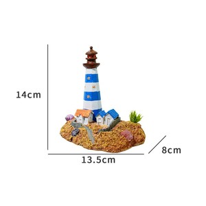 Fish Tank Décoration <span class=keywords><strong>Phare</strong></span> Château Évasion Maison Aquarium Fish Tank Aménagement Paysager - Product Image 4