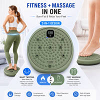 Yan Bacak Antrenoru Stepper, Equipo de Entrenamiento Cardiovascular, Entrenador de Cintura, Masajeador de Pies, Tabla Giratoria, Disco Giratorio para Ejercicio en Casa