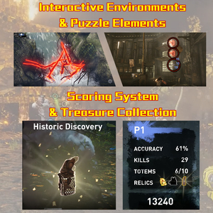 Tomb <span class=keywords><strong>Raider</strong></span> Ce Centre de jeux à pièces 4 joueurs Jeu de tir à la lumière avec pistolet Jeu d'arcade Console - Product Image 3