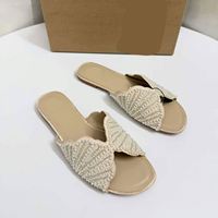 Nouvelles sandales d'été 2026 pour femmes, avec nœud et strass, légères et polyvalentes, style pantoufle