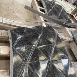 Losa de Granito Pulido Brillante Negro Dorado para Fuentes de Agua de Jardín, Piedra Tallada, Procesamiento de Mármol - Product Image 3