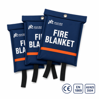 Couverture de sécurité anti-incendie pour la maison, résistante à la chaleur, en fibre de verre, pour la cuisine, avec emballage de vente au détail personnalisé