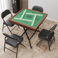 Table de Baloot de style chinois à succès, simple, bon marché, portable, dominos, table de mahjong en bois carrée, table de poker