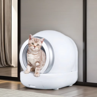 OEM/ODM Grand bac à litière automatique intelligent pour chat avec contrôle par application pour accessoires de litière pour chat