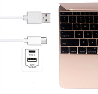 Câble USB-C vers USB-A 3FT 4FT 5FT Chargeur USB C Type C Connecteur de données USB 3.1 Charge rapide Câble Type C