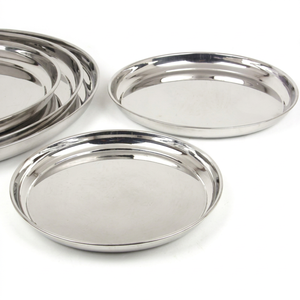 <b>Stainless</b> <b>Steel</b> Round <b>Tray</b> - Product Image 1