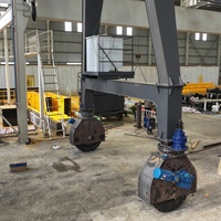 Grue portique mobile sur pneus CE EAC 10 tonnes 20T à braquage zéro (RTG) pour la manutention de matériaux extérieurs et de conteneurs