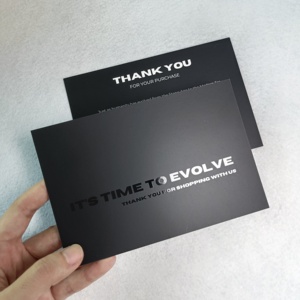 Biglietti di ringraziamento personalizzati con Logo 300gsm in <span class=keywords><strong>carta</strong></span> stampata regalo con <span class=keywords><strong>carta</strong></span> di auguri personalizzata - Product Image 4