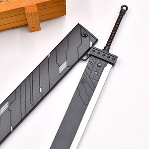 Juego caliente Final Fantasy 22cm Mini llavero Eyección Pop-up <span class=keywords><strong>Cloud</strong></span> <span class=keywords><strong>Buster</strong></span> Juego de rol Espadas Juguetes de metal con vaina - Product Image 4