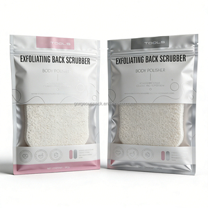 Sachets Doypack Personnalisés en Plastique Transparent Argenté avec Fermeture Zip, Qualité Alimentaire, 100g 200g 500g, pour Emballage de Gommage Corporel SPA et Soins Personnels - Product Image 4